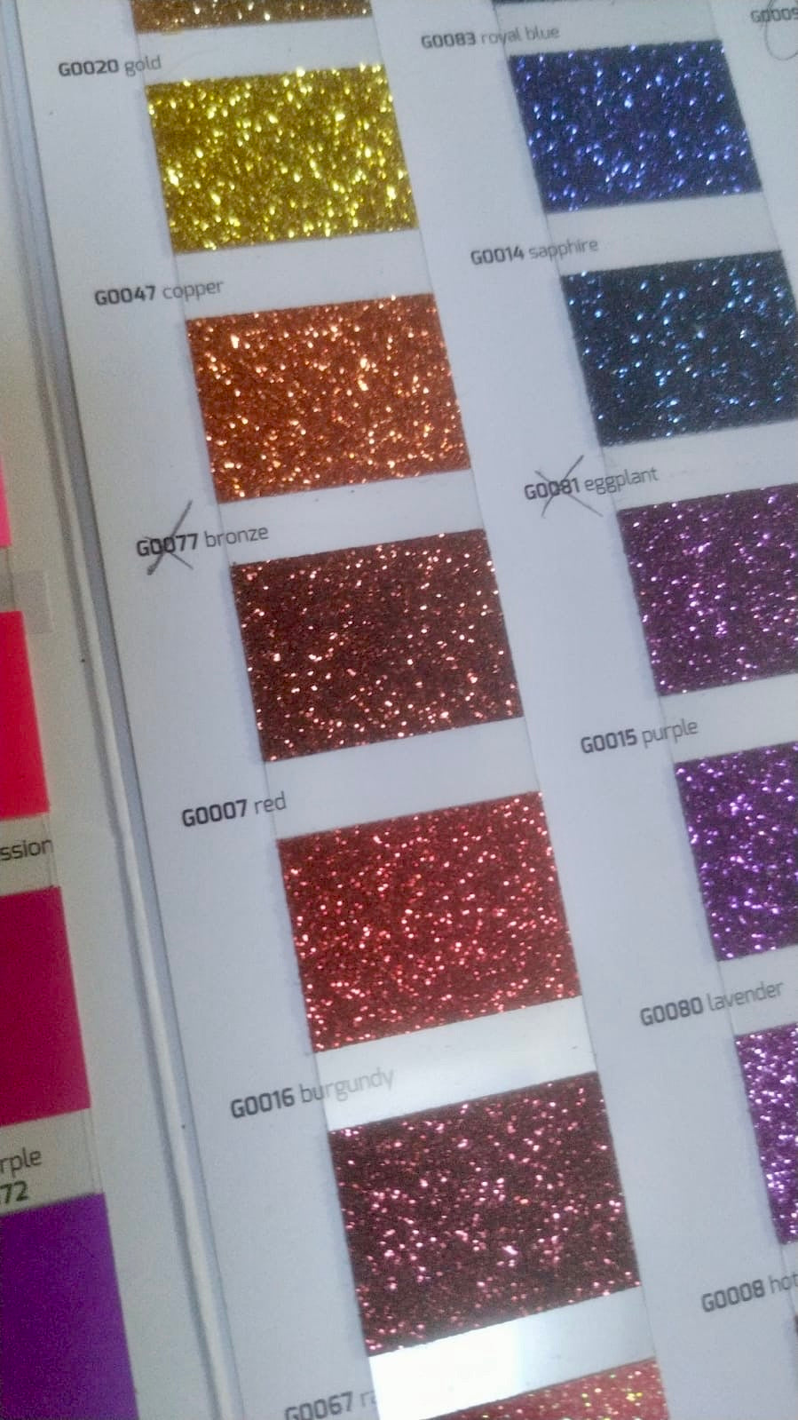 Mollettoni personalizzabili con scritta in strass