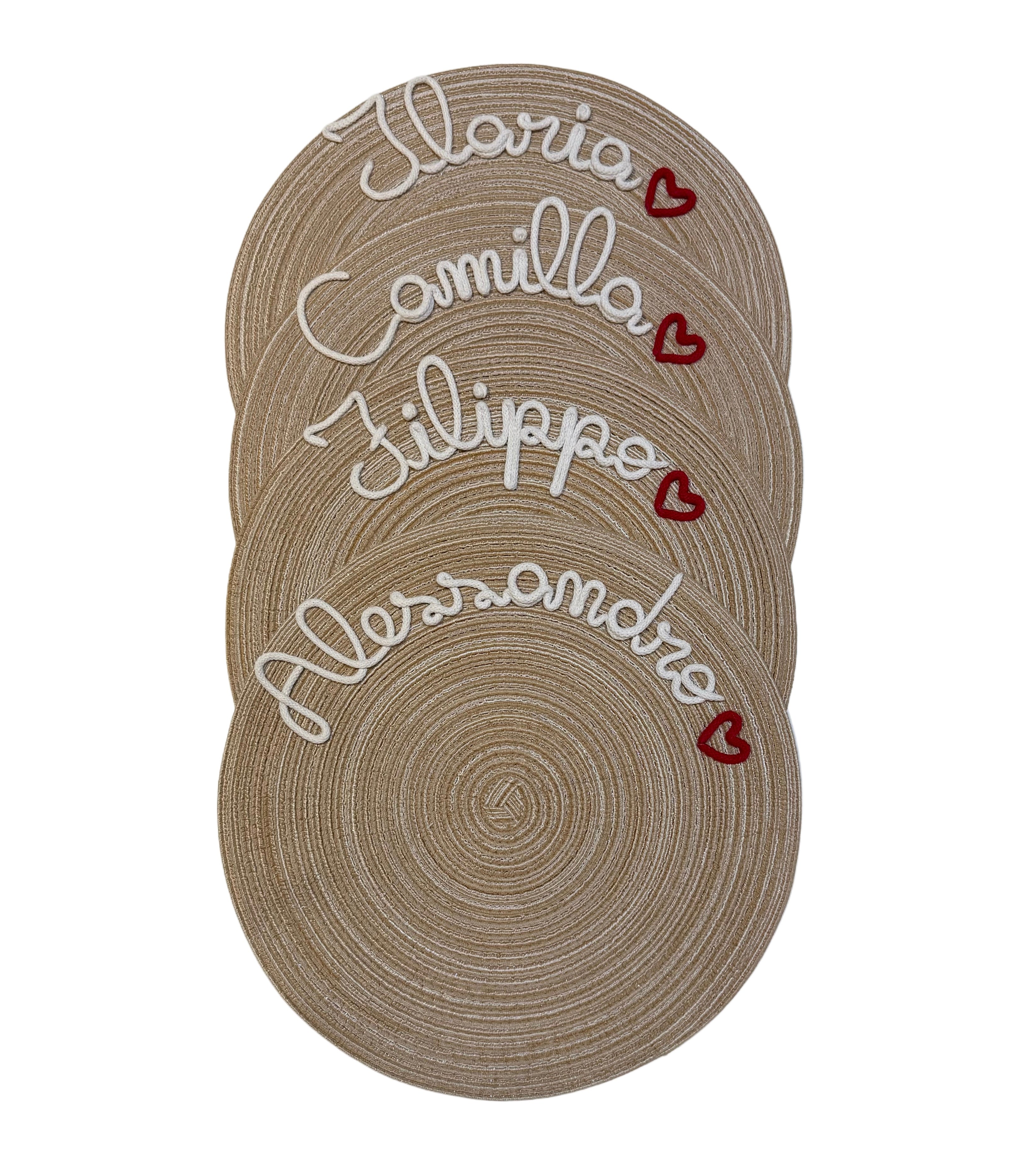 Tovagliette personalizzate beige