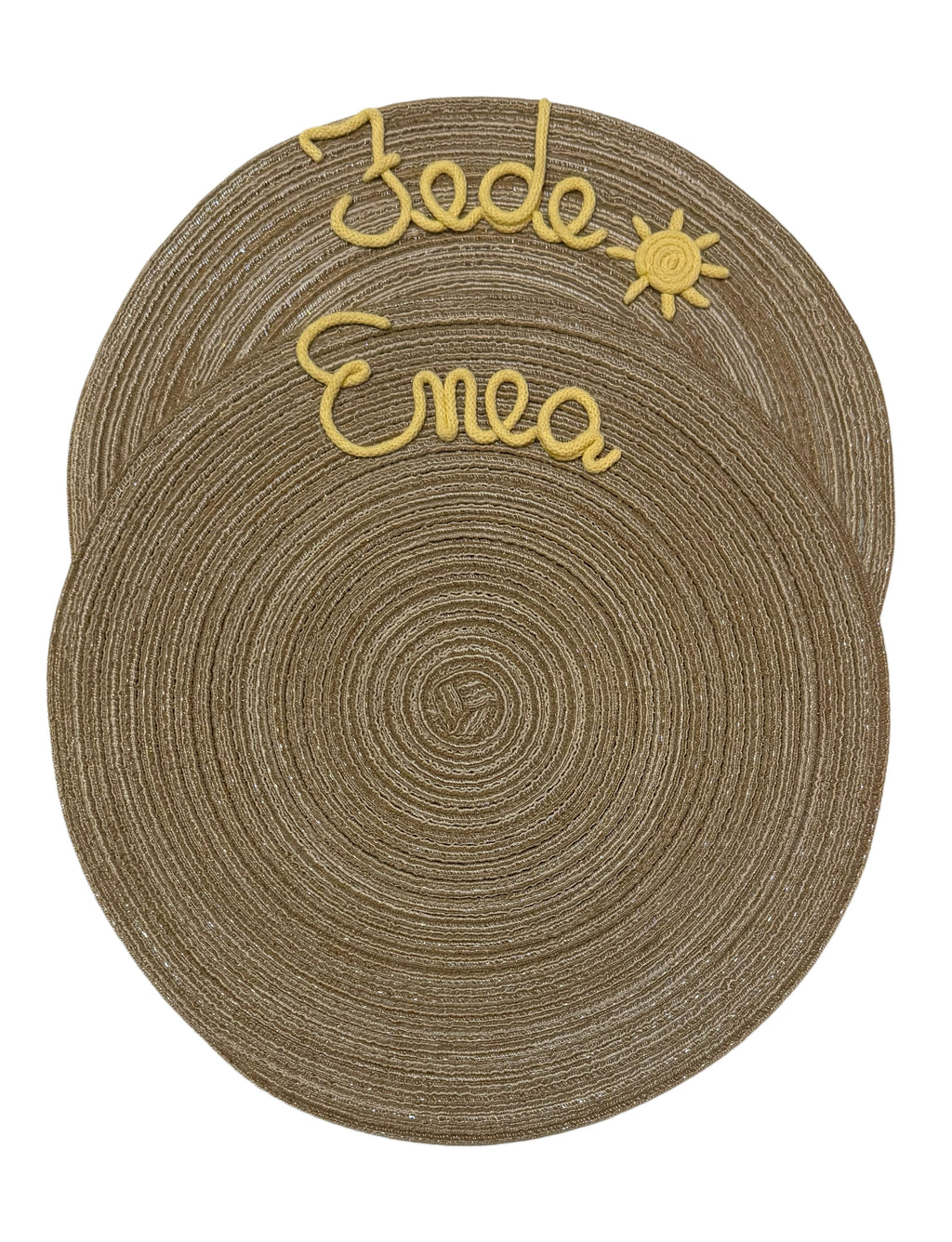 Tovagliette personalizzate color caffè