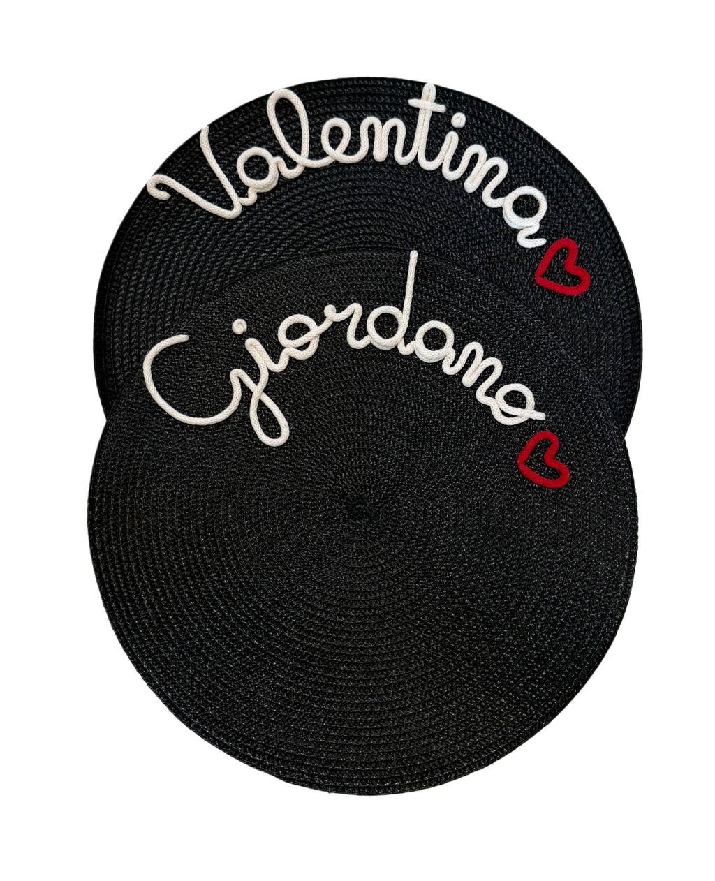 Tovagliette personalizzate color nero