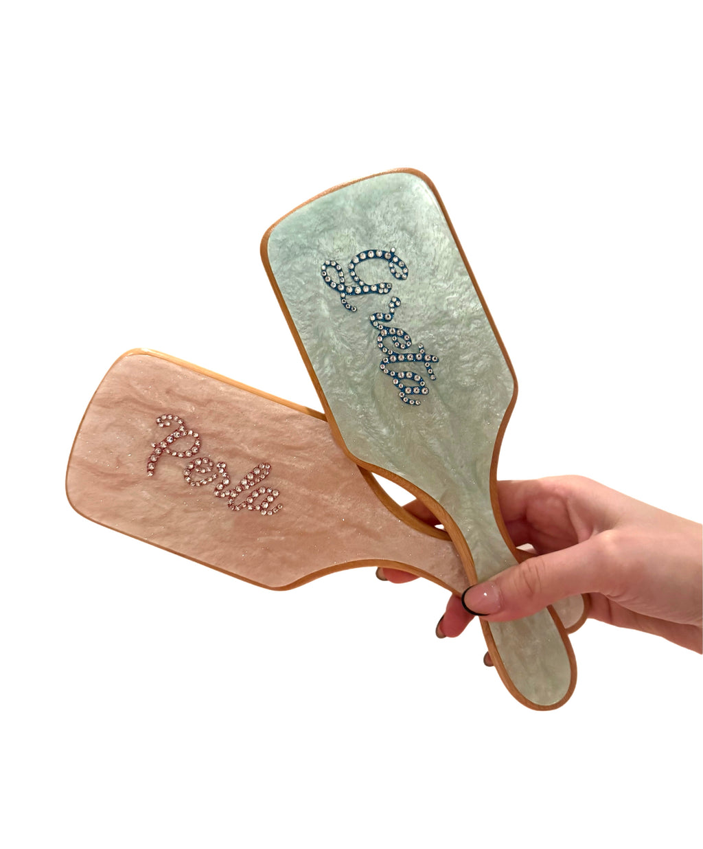 Spazzola in bamboo personalizzabile (set)