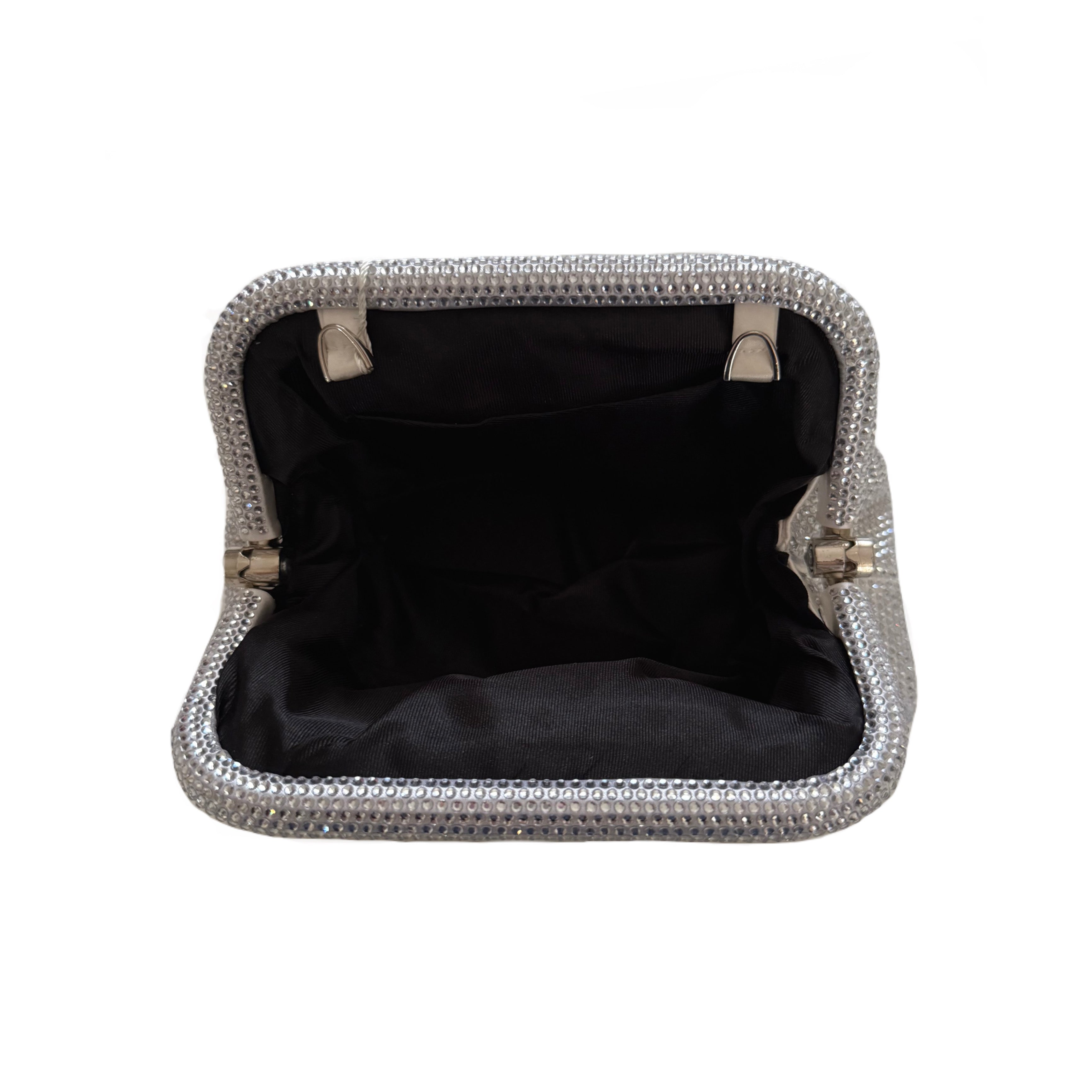 Pochette strass con tracolla