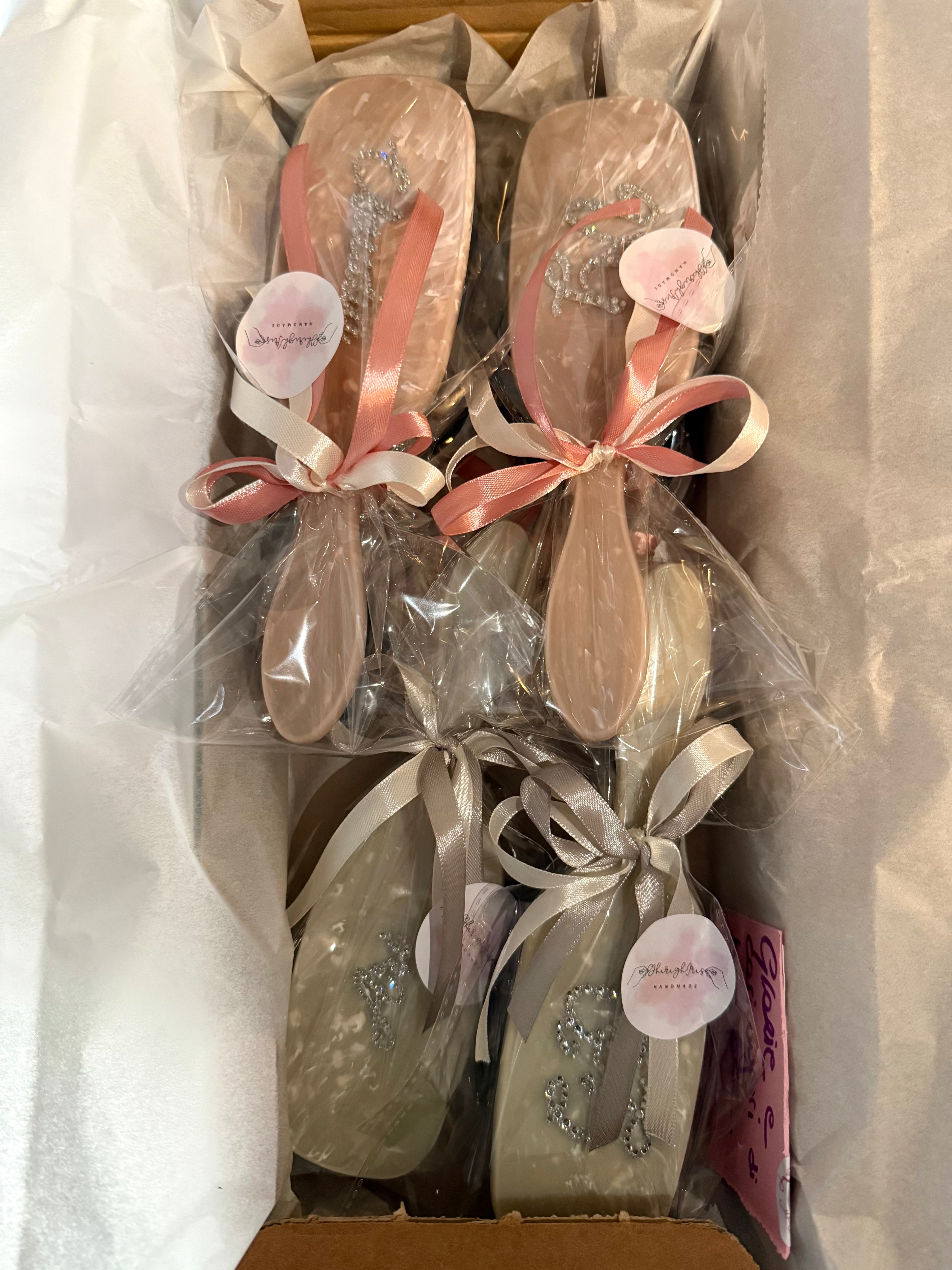 Spazzola in bamboo personalizzabile (set)