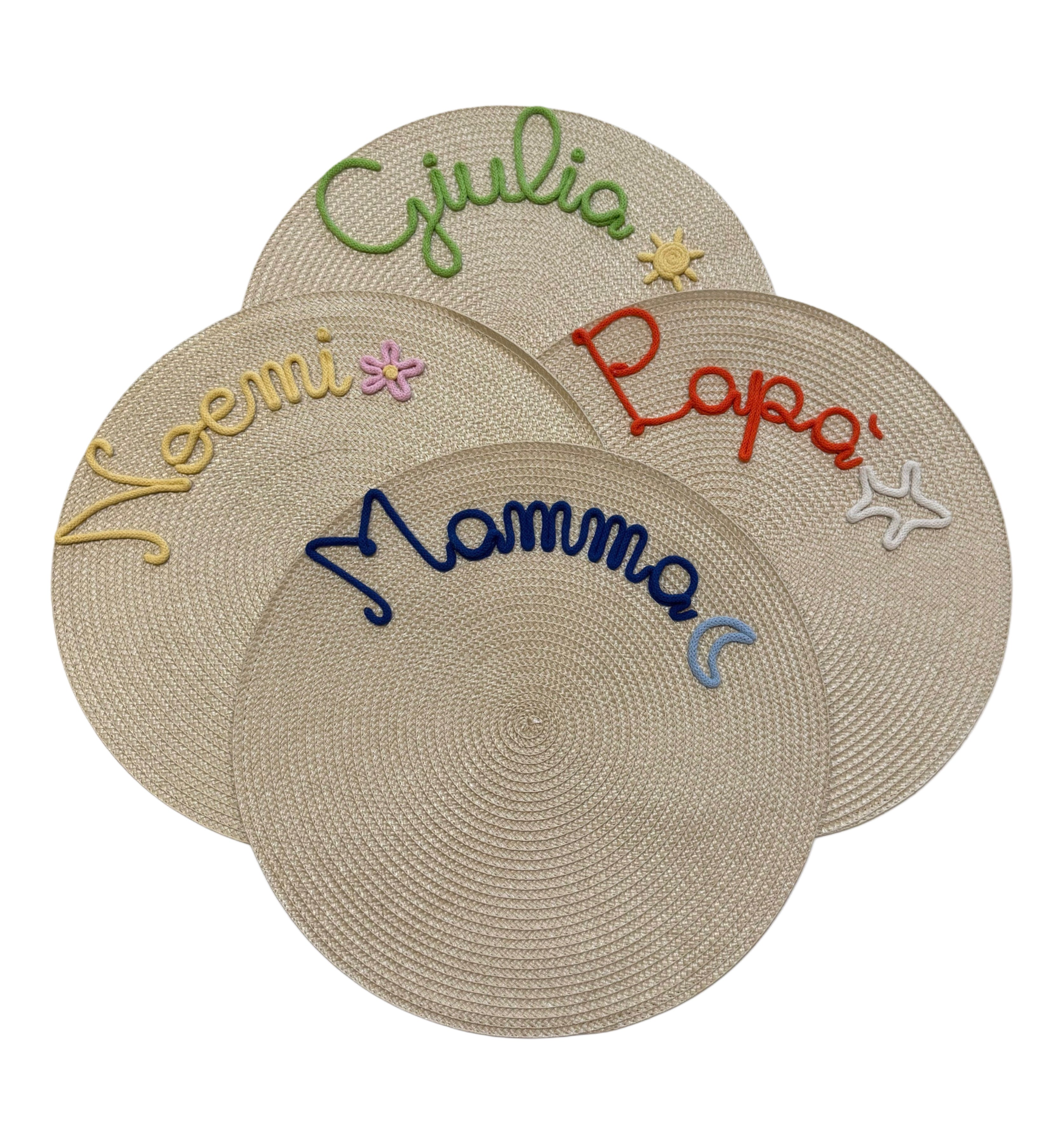 Tovagliette personalizzate color sabbia