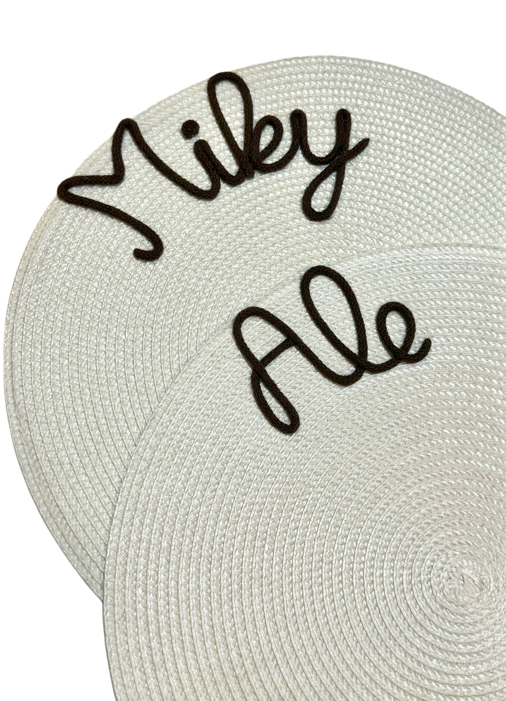 Tovagliette personalizzate color bianco