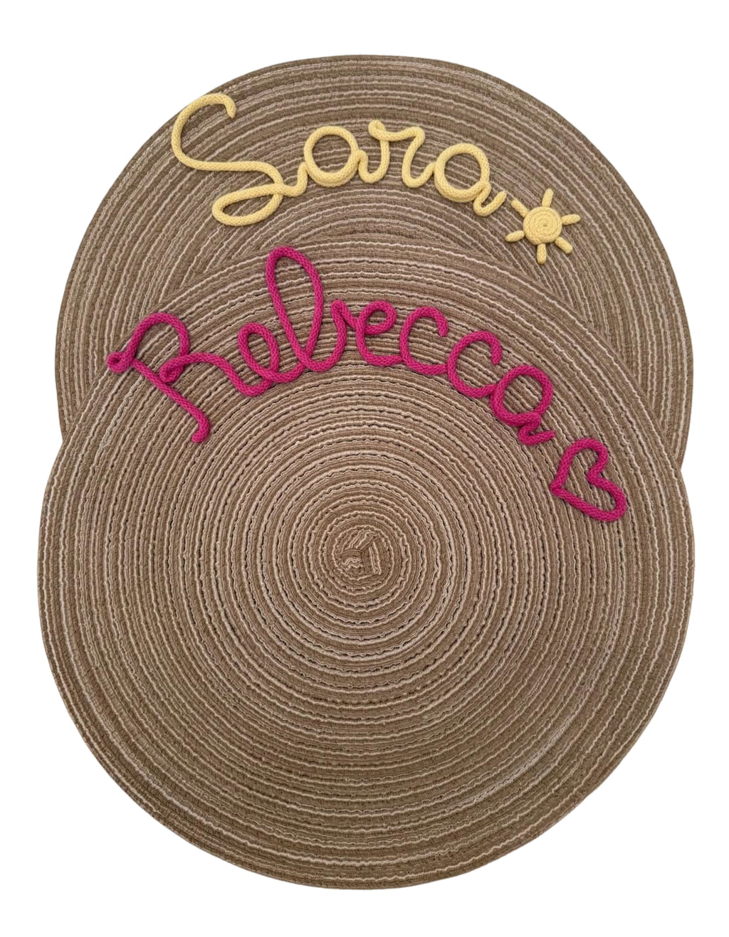 Tovagliette personalizzate color caffè